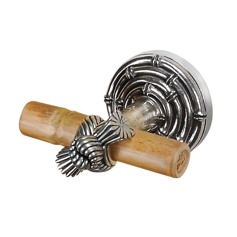 Palmaria Robe Hook, Vintage Pewter