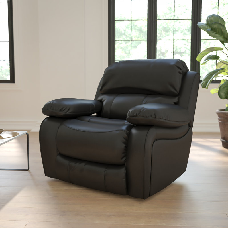 Fauteuil à bascule inclinable LeatherSoft, Similicuir noir