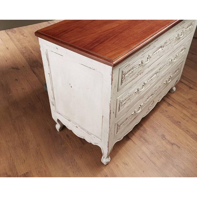Commode standard à 3 tiroirs, Blanc