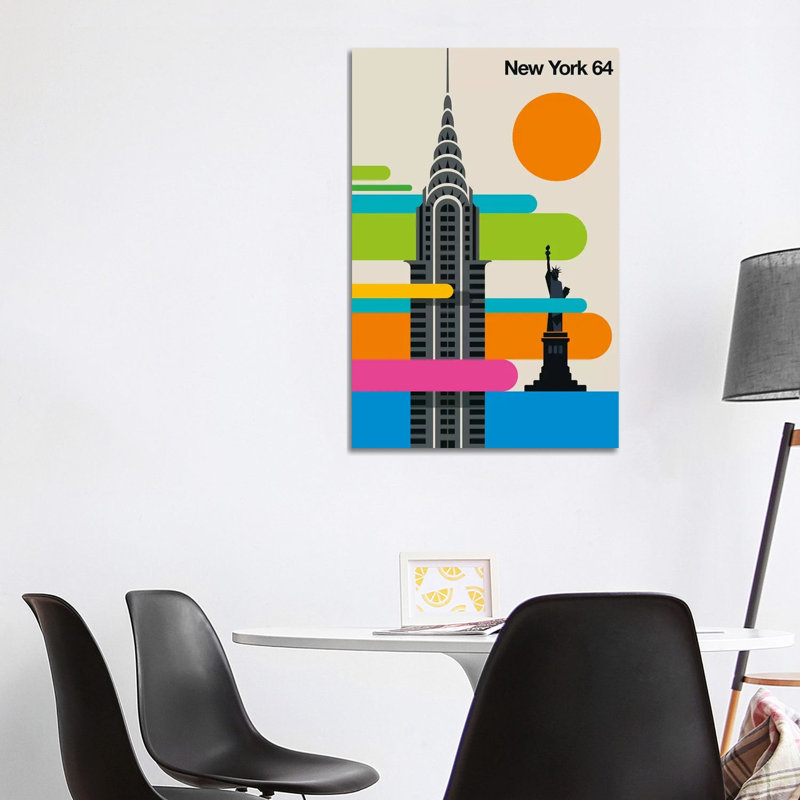 New York 64, estampe numérique sur toile tendue avec châssis, H 40 po x l 26 po