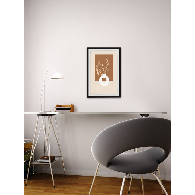 Fleurs de lune par Marmont Hill - reproduction d'art sur papier, H 36 po x l 24 po