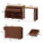 80.63" Extendable Kitchen Island With Power Outlet, 2 Storage Drawers, Open Shelves-104978499