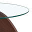 Table basse avec plateau en verre