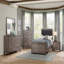 Brownish In Grey Finish 1Pc Nightstand Melamine Laminate 2X Drawers Dark Metal Hardware Bed Side Table