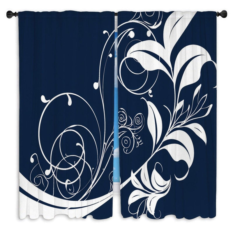 Paire de rideaux obscurcissant en polyester Keldah, L 40 po x L 61 po