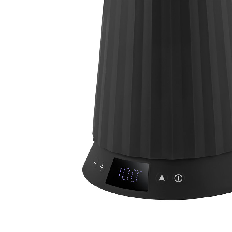 Alessi Plisse Temperature Control Electric Kettle , Black