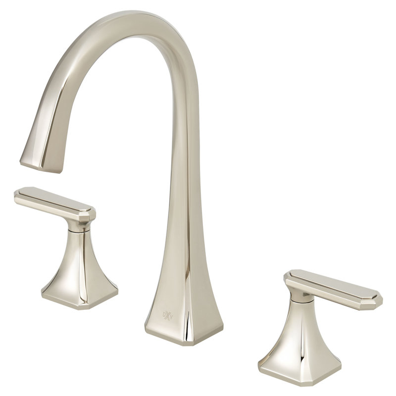 Belshire High Spout Widespread Bathroom Faucet, Platinum Nickel