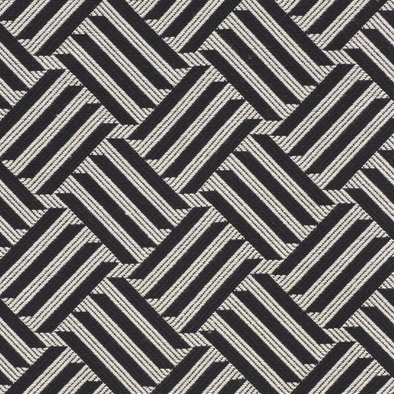 Cross Hatch Fabric, Black