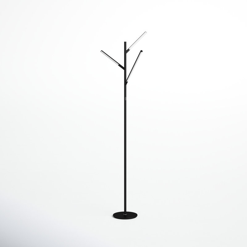 Rivera 74.5'' Tree Floor Lamp, Black