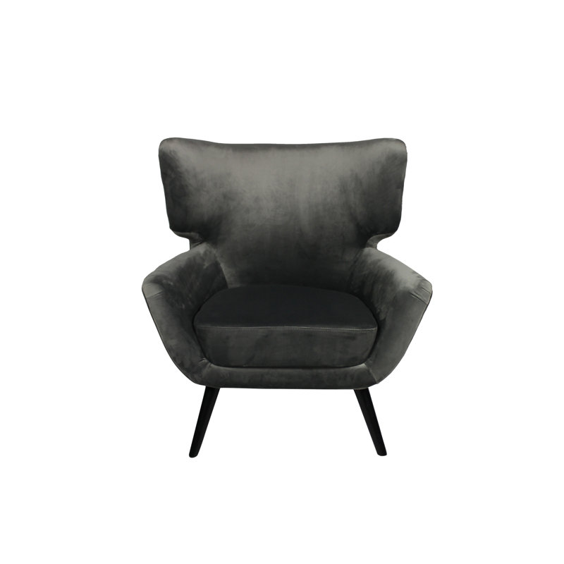 Leanos Velvet Armchair, Mink Velvet