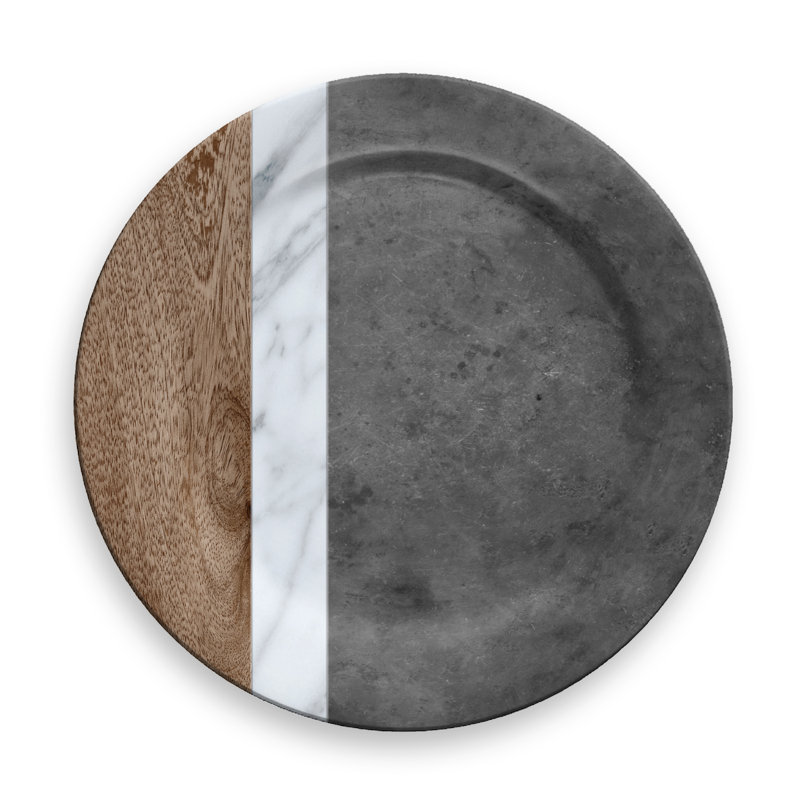 Breazeale Melamine Abstract Charger