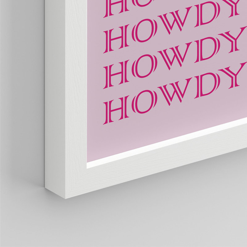 Howdy Pink Tiger Collages Shapes, Blanc, H 16 po x l 12 po