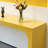 Modern Yellow Rectangular Wooden Console Table