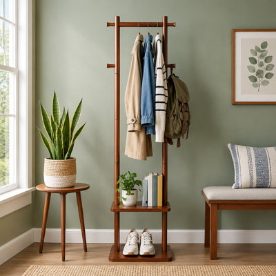 Solid Wood Freestanding 4 - Hook
