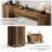 Rustic Wooden Nuri with Heavy-Duty Reinforced Top and 300 lbs Capacity for Entryway or Hallway Use.-551636545