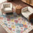 Machine Washable Non-Slip Oriental Area Rug Beige/Yellow/Orange-1491462953