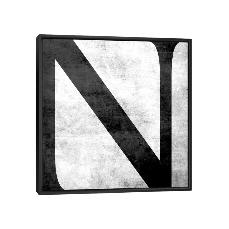 « the type b and w éraflures », art textuel sur toile, H 37 po x l 37 po x P 1,5 po, N, Canevas