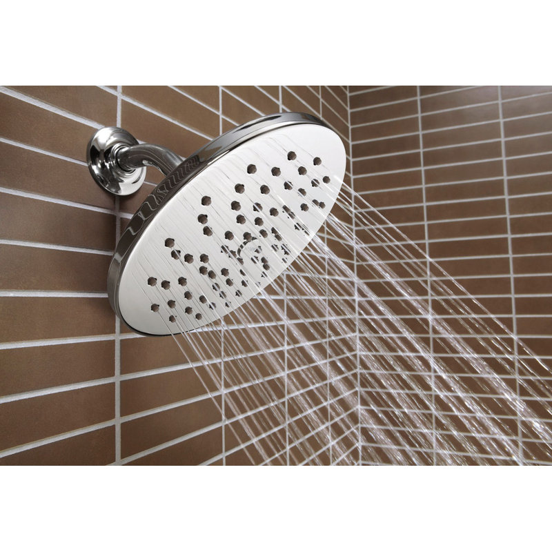 One-Function Full Spray Rain Shower Head with Immersion, Oil Rubbed Bronze