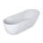 67-Inch Solid Surface Soaking Bathtub With Overflow For Bathroom