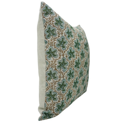 Fabdivine Decorative Cushion Cover, Block Printed Home Accent, Pushp Samhita