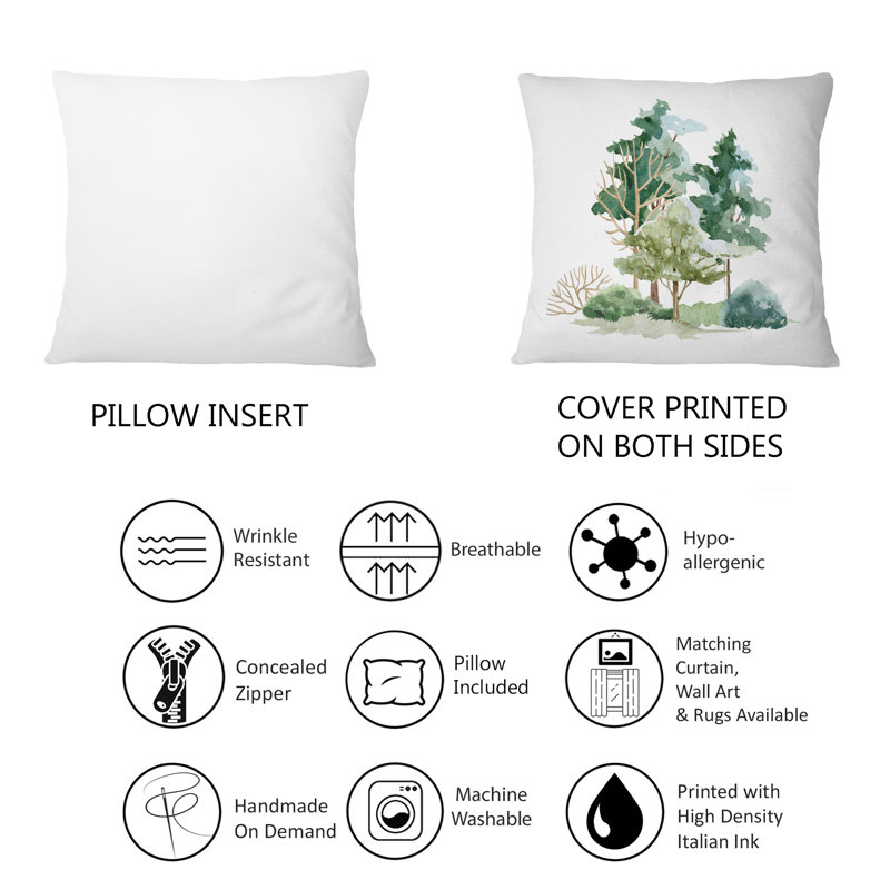 Coussin Trees Bush And Meadow On
