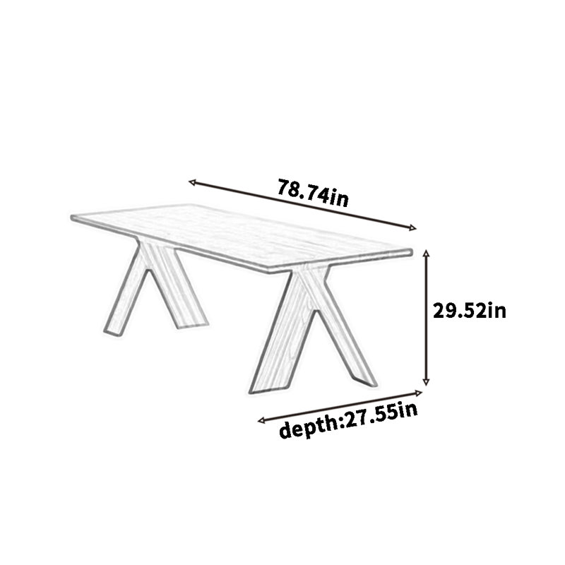 Heidetraud, H 29,52 po x L 78,74 po x l 27,55 po
