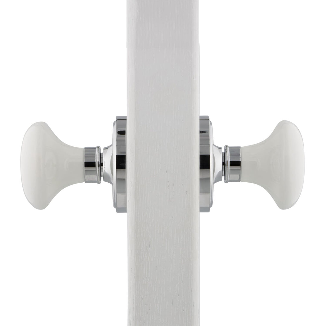 Classic Rosette with White Porcelain Door Knob Nostalgic Warehouse 