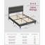 Upholstered Bed Frame with Adjustable Headboard