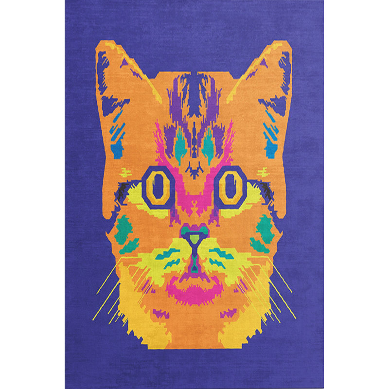 Soft Hall Carpet 2.6 x 4.9 Feet | 100% Polyester, 0.04 in Pile Height | Antibacterial, Non-Slip Underside | Woven with 3D Digital Printing | Machine Washable | Durable & Stylish for Entryways & Living Rooms