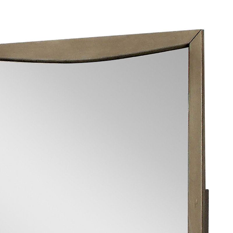 Grigor Wood Flat Wall Mirror