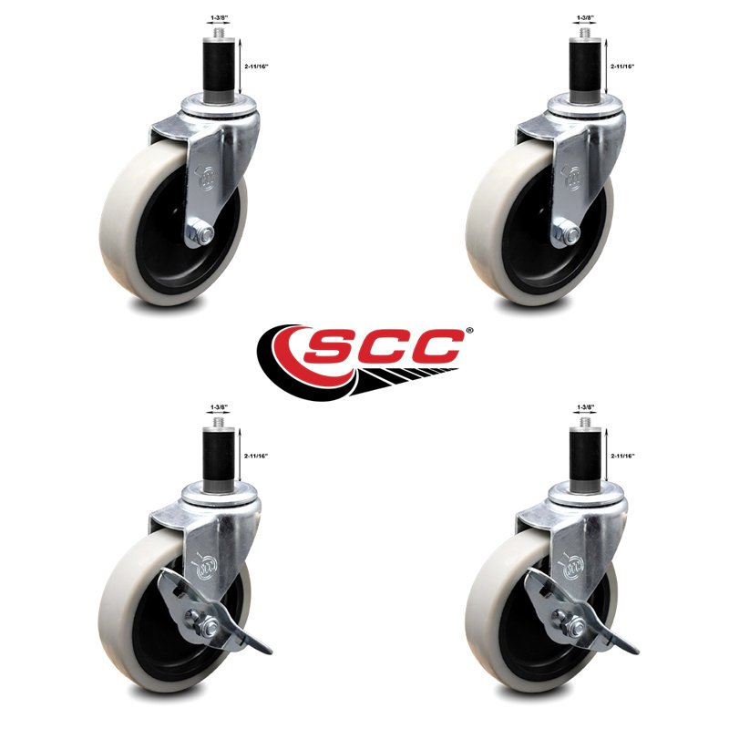 4-Piece Thermoplastic Caster Set