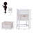Andreaz 15.7'' W Solid Wood+MDF Nightstand