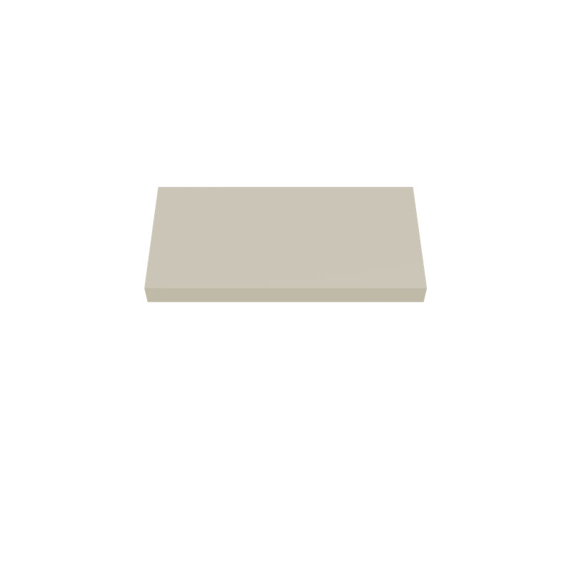 Painted Wood Floating Shelf, Beige