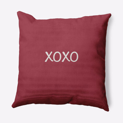 Housse et insert de coussin décoratif décoratif Xoxo Valentines
