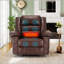 Fauteuil inclinable de massage en cuir respirant-974486911