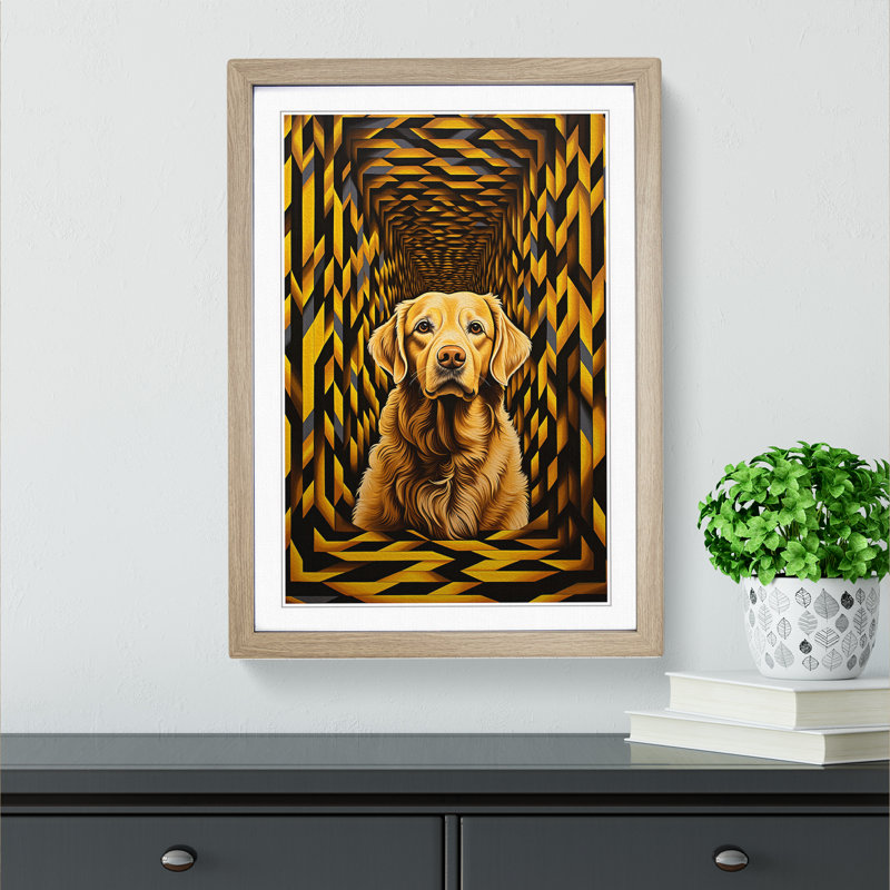 Golden Retriever Op No.2 - Framed Print
