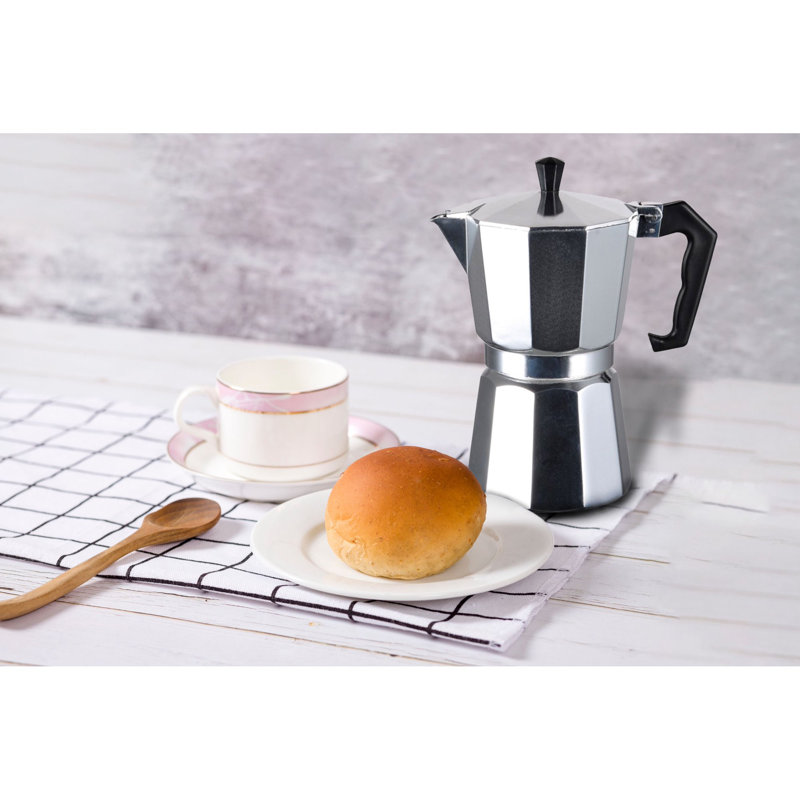 J&V Textiles Stovetop Espresso Maker, 12-Cup