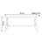 Avira 71"L Marble White Top Solid Wood Dining Table