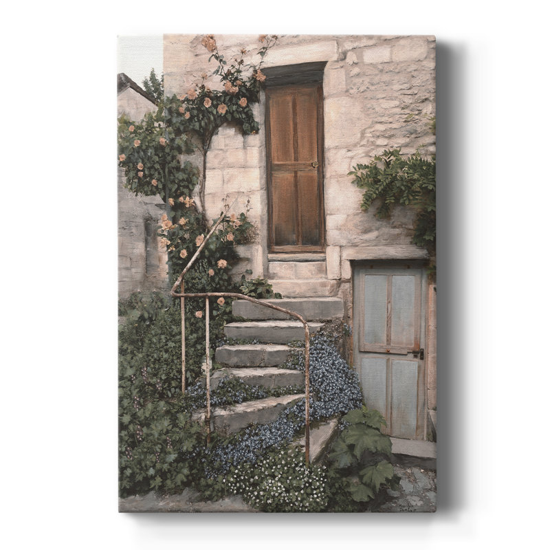 Porte Bleue - Cavas enveloppés de galerie, H 18 po x l 12 po