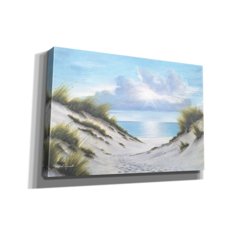 «Sand And Sea» par Diane Romanello, H 40 po x l 60 po x P 1,5 po