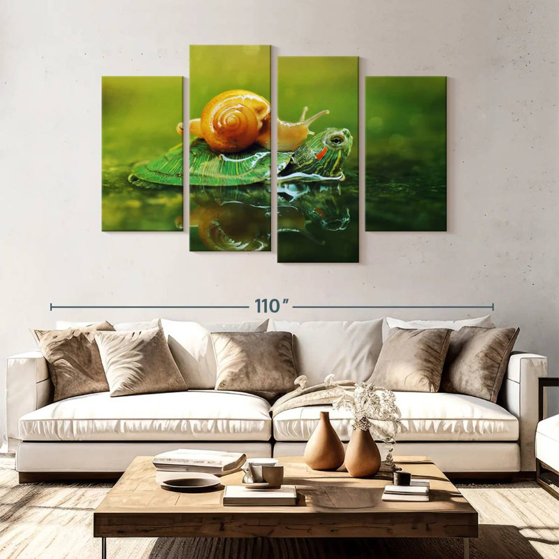 Brampt Snail On Turtle, 54"H x 84"W