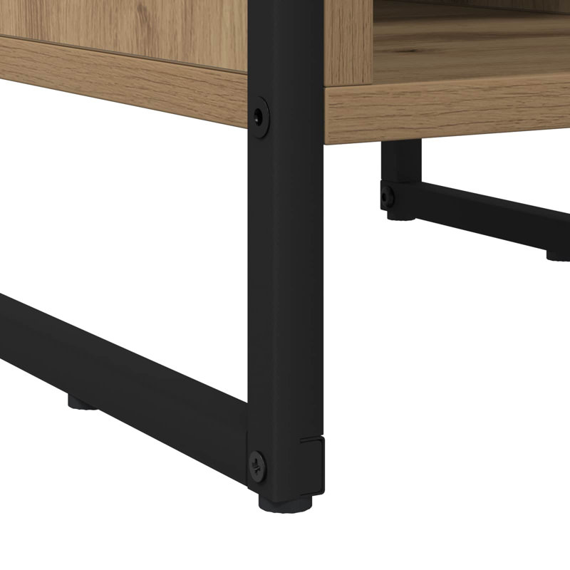 39.5 cm W Bedside Table, Artisian Oak