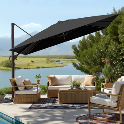 Cowie 11’ x 11’ Square Cantilever Patio Umbrella