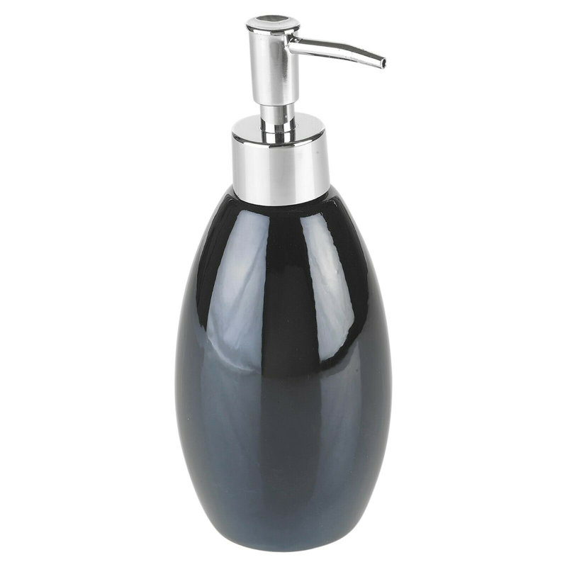 Hovey Ceramic / Porcelain Bathroom Accessory Set, Black