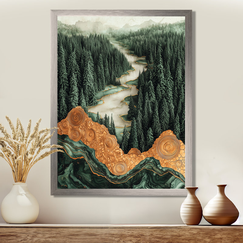 Impression sur toile Gladimyr - Paysages, H 44 po x l 34 po, Reproduction encadrée d'une seule photo, Argent argent