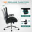 Grand et grand fauteuil de bureau avec coussin de siège large et épais pour les personnes lourdes Chaises de bureau ergonomiques en maille d'ordinateur avec accoudoirs 4D, support lombaire réglable pour adultes 8 heures de travail