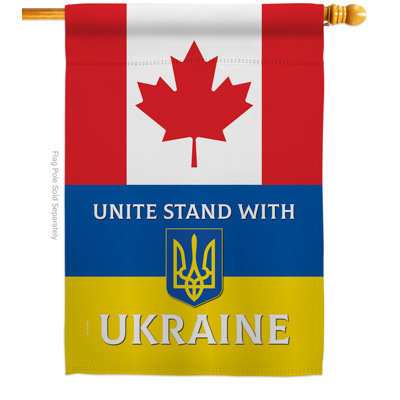 Double Sided 40'' H x 28'' W Polyester House Flag