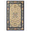 Tapis bleu antique en laine Ningxia