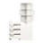 70.3" Tall 4 Tier Pull-Out 2 Glass Doors Multi-Functional Shelf Modern Wooden Display Cabinet For Living Room And Salon Organization H Storage Dining-1739570441