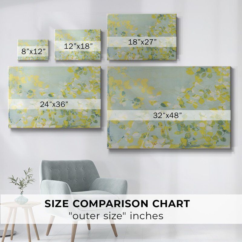 Toile tendue avec galerie Green Light, H 8 po x l 12 po